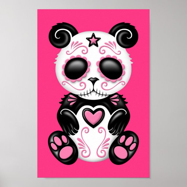 Pink Zombie Sugar Panda Poster (Vorne)