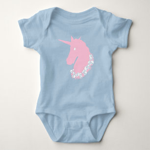 Pink Zombie Unicorn Baby Strampler