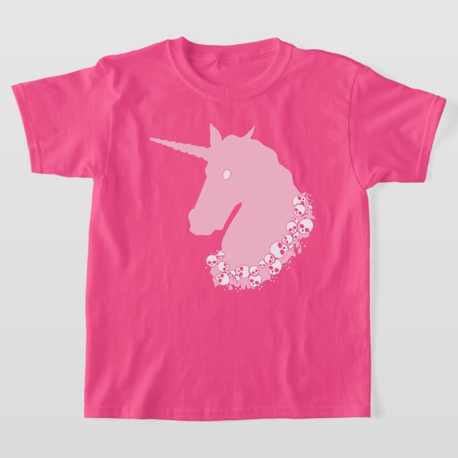 Pink Zombie Unicorn T - Shirt (Ablage )