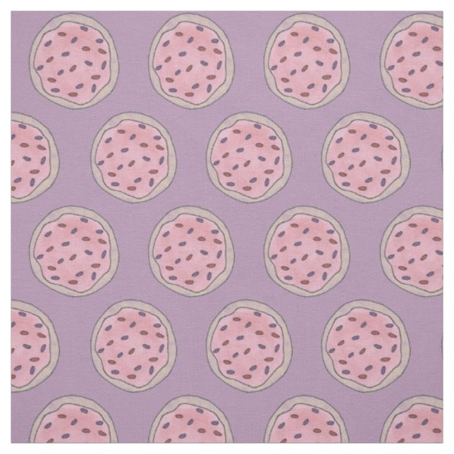 Pink Zucker Kekssprinkles hausgemachtes Backsale Stoff (Muster)