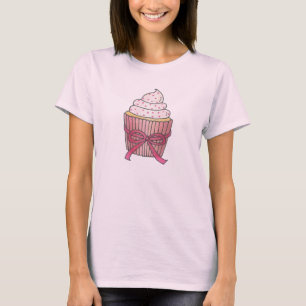 Pink Zuckerguss Cupcake Dessert Feinschmecker Bake T-Shirt