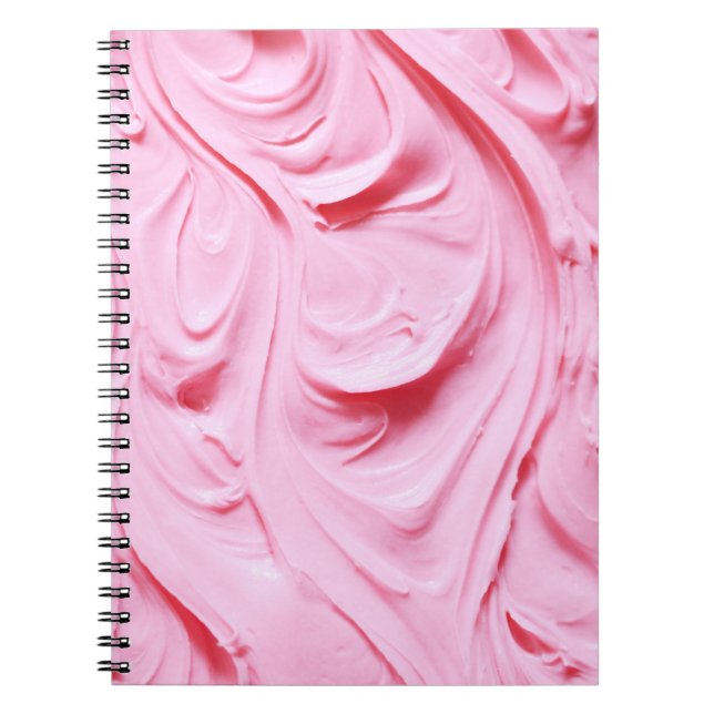 PInk Zuckerguss Swirl Notizblock (Vorderseite)