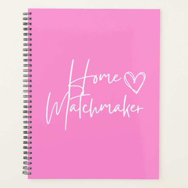 Pink-Zuhause-Matchmaker Planer (Vorderseite)