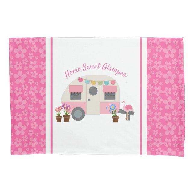 Pink Zuhause Sweet Glamper Pillowcase Kissenbezug (Vorderseite)