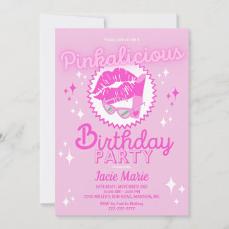 Pinkalicious Geburtstagsparty Einladung