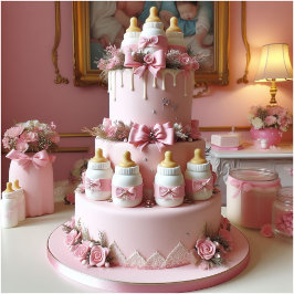 PINKBABYFLASCHENKABEL, BABYDUSCHE EINLADUNG