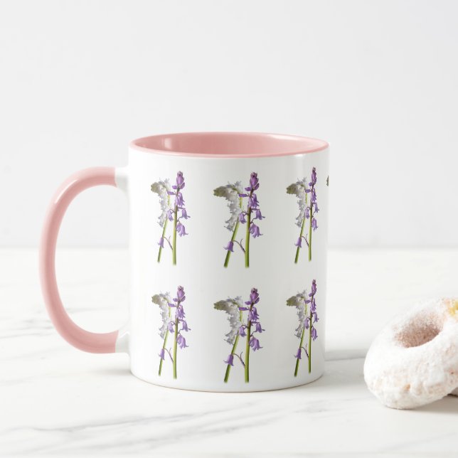 Pinkbells Fabric Pattern. Tasse (Mit Donut)
