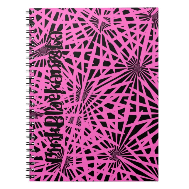pinkblackanista floral notizblock (Vorderseite)