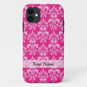 Pinkdamastmuster Case-Mate iPhone Hülle