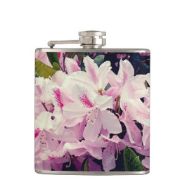 Pinke Blumen Flachmann