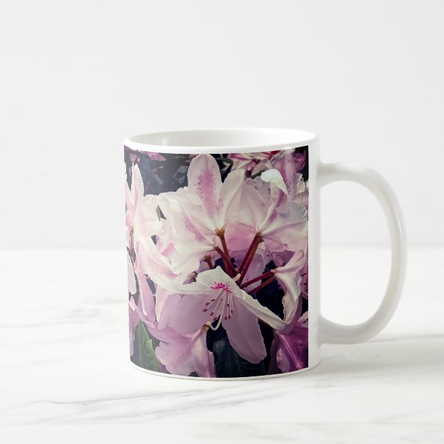 Pinke Blumen Kaffeetasse (Rechts)