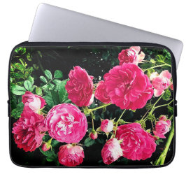 Pinke Blumen Laptopschutzhülle