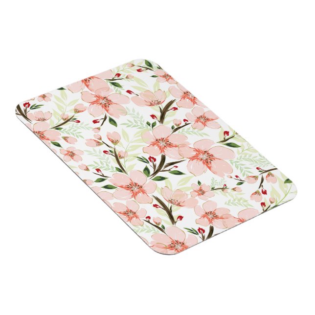 Pinke Blumen Magnet (Rechte Seite)