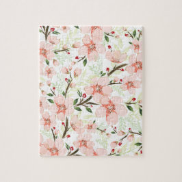 Pinke Blumen Puzzle