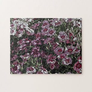 PINKE BLUMEN PUZZLE
