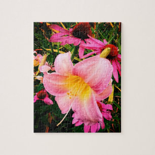 Pinke Blumen Puzzle