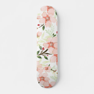 Pinke Blumen Skateboard