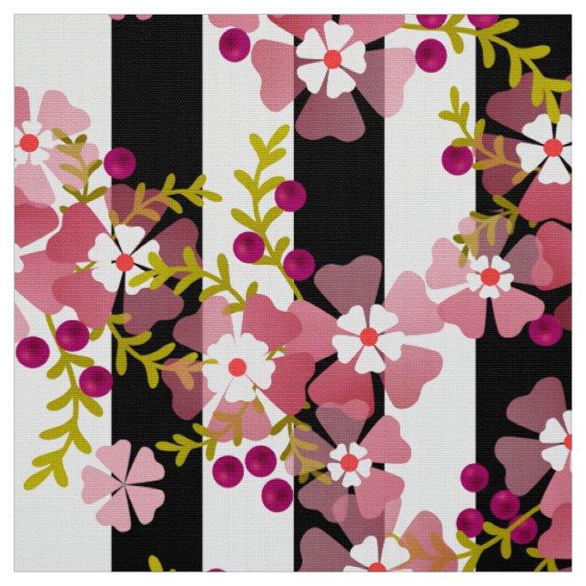 Pinke Blumen Stoff (Muster)