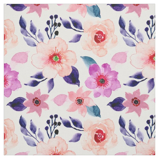 Pinke Blumen Stoff (Muster)