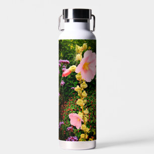Pinke Blumen Trinkflasche