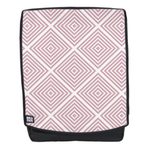 Pinke geometrische Quadrate Rucksack