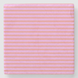 Pinke geometrische Streifen Steinuntersetzer