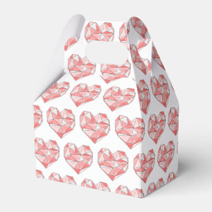 Pinke geometrische Wasserfarbenherde Geschenkschachtel