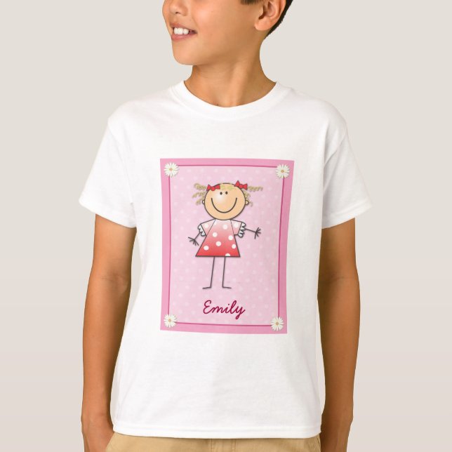Pinke getupft T-Shirt (Vorderseite)