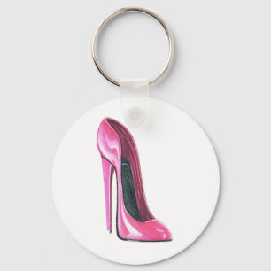 Pinke High Heel Shoel Art Schlüsselkette Schlüsselanhänger