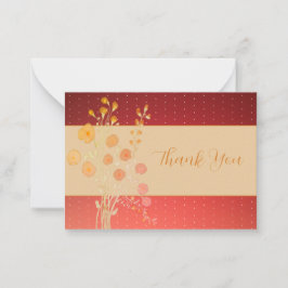 Pinke und rostbraune mitteilungskarte