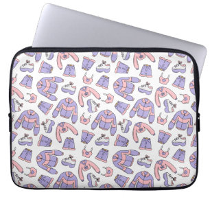 Pinke Vibes 90er Mode Laptopschutzhülle