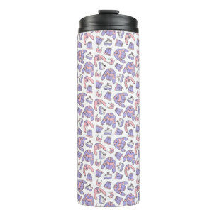 Pinke Vibes 90er Mode Thermosbecher