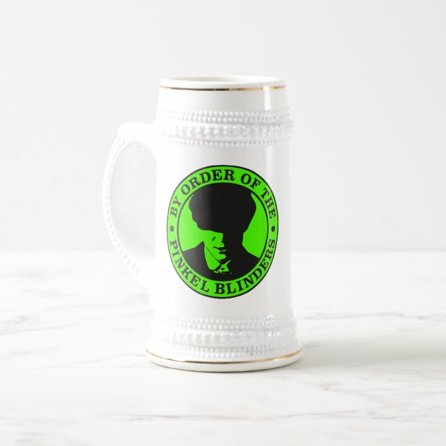 Pinkel Blinders Beer Stein Bierglas (Vorderseite Links)