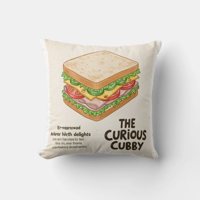 Pinkeln hinter den Doodles Kissen (Vorderseite)