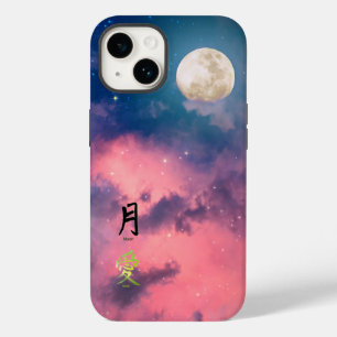 PINKER HIMMEL WEISSE MOND IPHONE-HÜLLE KANJI LIEBE Case-Mate iPhone 14 HÜLLE