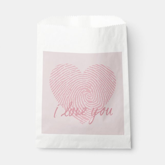 PINKER TRAUM | Ich liebe dich Geschenktütchen (Vorderseite)