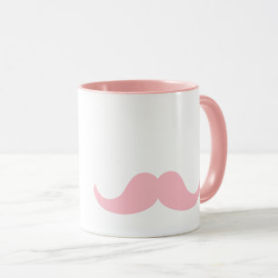 Pinkery Mustache Tasse
