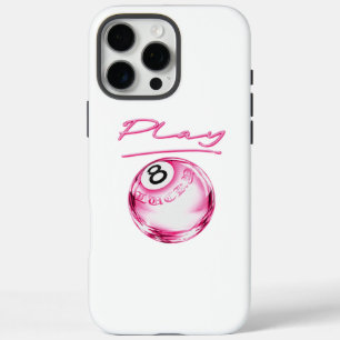 Pinkes 8-Ball-Handyhülle – Süßes ästhetisches Desi iPhone 16 Pro Max Hülle