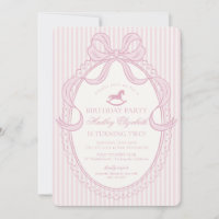 Pinkes Coquette-Band-Wippe-Hochzeitstag