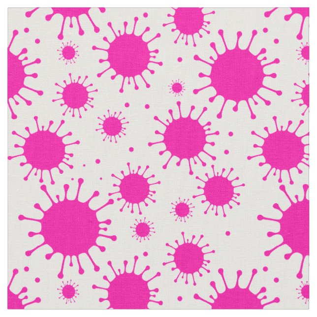 pinkes Coronavirus Stoff (Nahaufnahme)