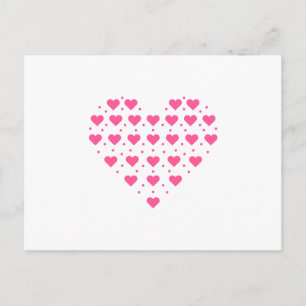 Pinkes Herz Postkarte