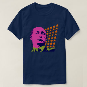 Pinkes Putin-Pop-Art-Porträt T-Shirt