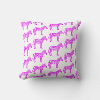 Pinkes Zebra Kissen