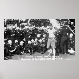 Pinkey Cosbey Vorbereitung für eine Boxmatte Poster