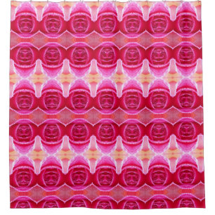 Pinkey Rose Ikat Duschvorhang