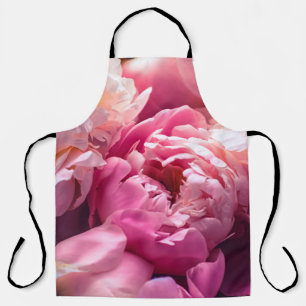 Pinkfarbene Blume als Blumenhintergrund, Botan Schürze