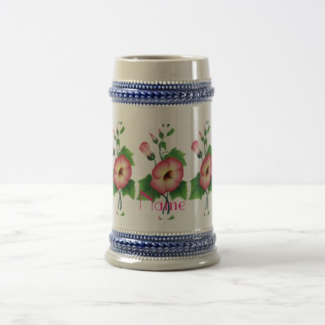 Pinkfarbene Blume Thunder_Cove Bierglas (Mittel)