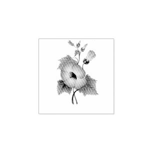 Pinkfarbene Blume Thunder_Cove  Gummistempel