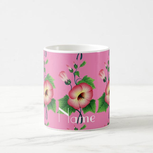 Pinkfarbene Blume Thunder_Cove Kaffeetasse (Mittel)