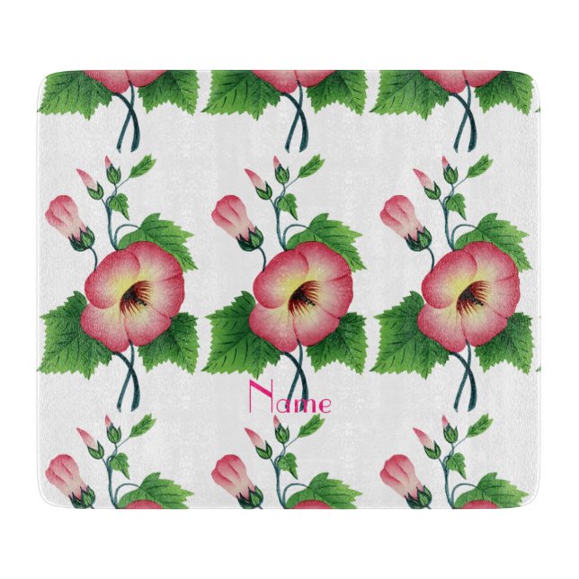 Pinkfarbene Blume Thunder_Cove Schneidebrett (Vorderseite)